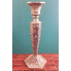 Vintage Weidlich Brothers Silverplate Dutch Windmills Candle Holder Candlestick